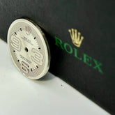Rolex Oyster Perpetual Midsize Ladies 31mm Silver Arabic Dial 177200